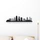 Kansas city skyline silhouette Wall Decal