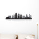 Kansas city skyline silhouette Wall Decal