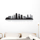 Kansas city skyline silhouette Wall Decal