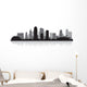 Kansas city skyline silhouette Wall Decal