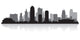 Kansas city skyline silhouette Wall Decal