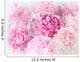 Floral background of pink peonies varieties Albert Kruss Wall Mural