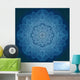 Ornamental Round Lace Pattern Circle Wall Mural