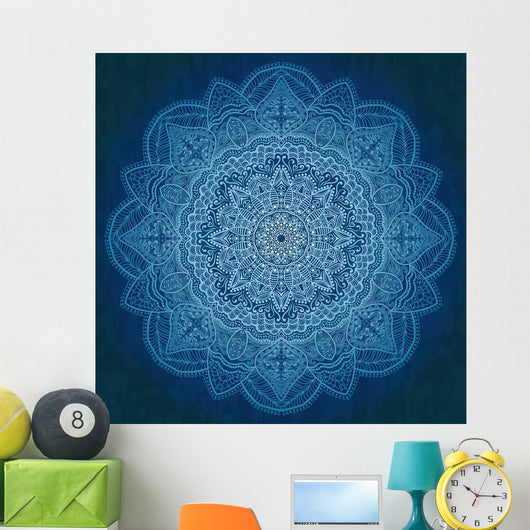 Ornamental Round Lace Pattern Circle Wall Mural
