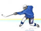 Illustration Ice Hockey Player