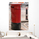 Red and Black Post Wall Mural