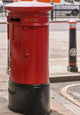 Red and Black Post Wall Mural