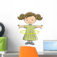 Girl Doing Hula Hoop Wall Mural