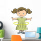 Girl Doing Hula Hoop Wall Mural