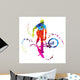 Bmx with Colored Dots Wall Mural