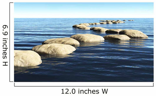 Path of Stones on the Water Wall Mural