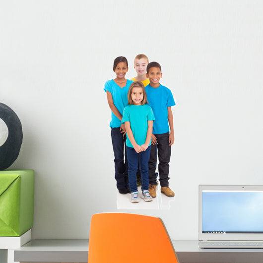 Group Kids Standing Together