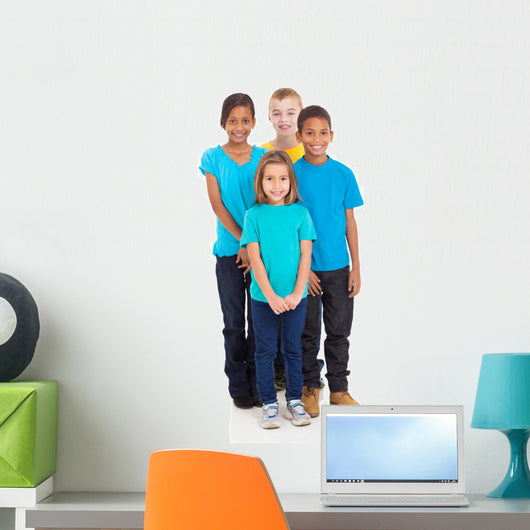 Group Kids Standing Together