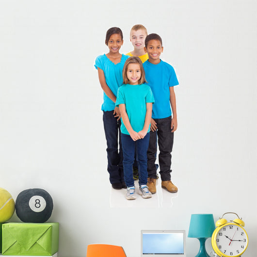 Group Kids Standing Together