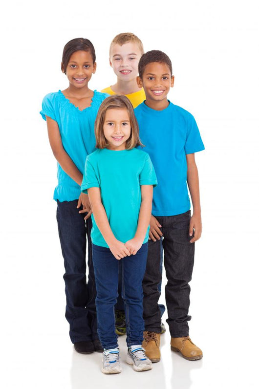 Group Kids Standing Together