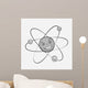 Cartoon Atom Wall Mural