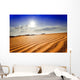 Sun Under Red Sand Dunes. Wall Mural
