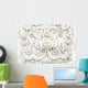 White Thai Art Stucco Wall Mural