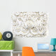 White Thai Art Stucco Wall Mural