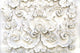 White Thai Art Stucco Wall Mural
