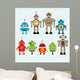 Robots vector set Wall Decal