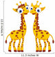 Cute Giraffe Cartoon Couple Wall Decal