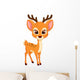 Cute deer cartoon Wall Decal