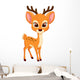 Cute deer cartoon Wall Decal