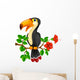 Cute toucan bird cartoon Wall Decal