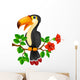 Cute toucan bird cartoon Wall Decal