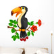 Cute toucan bird cartoon Wall Decal