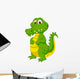 Cute crocodile cartoon Wall Decal