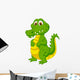 Cute crocodile cartoon Wall Decal