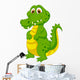 Cute crocodile cartoon Wall Decal