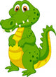 Cute crocodile cartoon Wall Decal