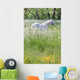 Weisser Schimmel Blumenwiese Wall Mural