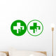 green veterinary icons Wall Decal