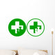 green veterinary icons Wall Decal