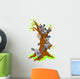 Group Raccoons Dominating Old Wall Decal