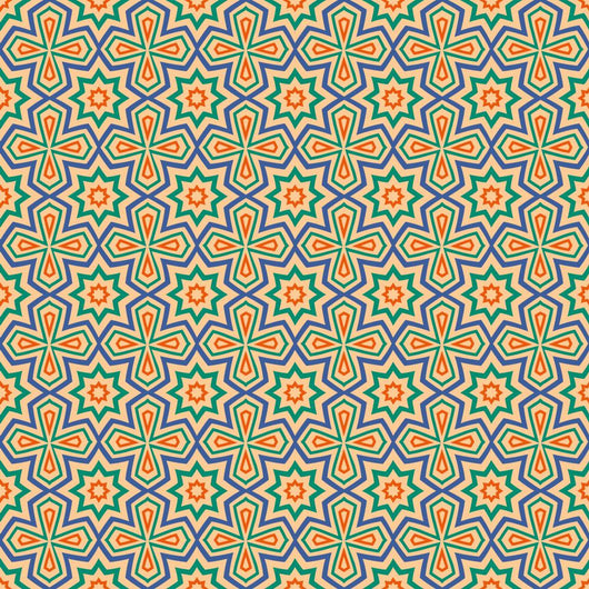 Seamless background with Arabic or Islamic ornaments style patte Wall Mural