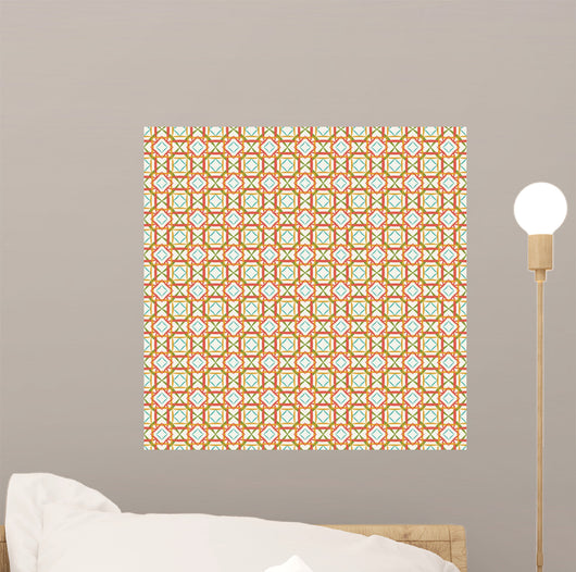 Seamless background with Arabic or Islamic ornaments style patte Wall Mural