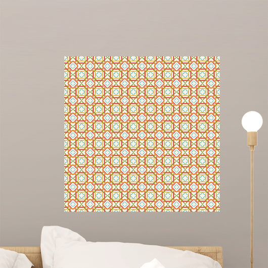 Seamless background with Arabic or Islamic ornaments style patte Wall Mural