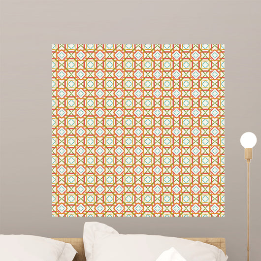 Seamless background with Arabic or Islamic ornaments style patte Wall Mural