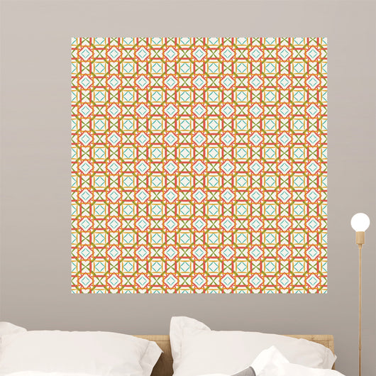 Seamless background with Arabic or Islamic ornaments style patte Wall Mural