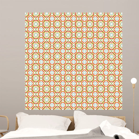 Seamless background with Arabic or Islamic ornaments style patte Wall Mural