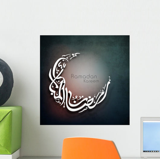 Holy month of Muslim community Ramadan Kareem background. Wall Mural