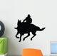 Western Cowboy Rider Silhouette Wall Decal