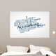 Accounting word cloud with data sheet background Wall Decal