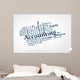 Accounting word cloud with data sheet background Wall Decal