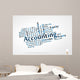 Accounting word cloud with data sheet background Wall Decal